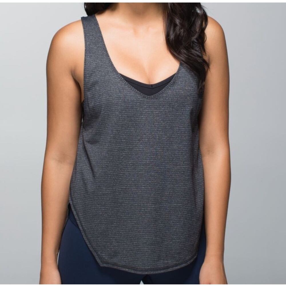 Lululemon Tank Top Womens Small Sculpt II Open Back Lightweight Gym Singlet Yoga